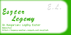 eszter legeny business card